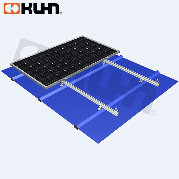ESTRUCTURA ALUMINIO PARA 2 PANELES FOTOVOLTAICOS BASE-L KIT-500W-L1