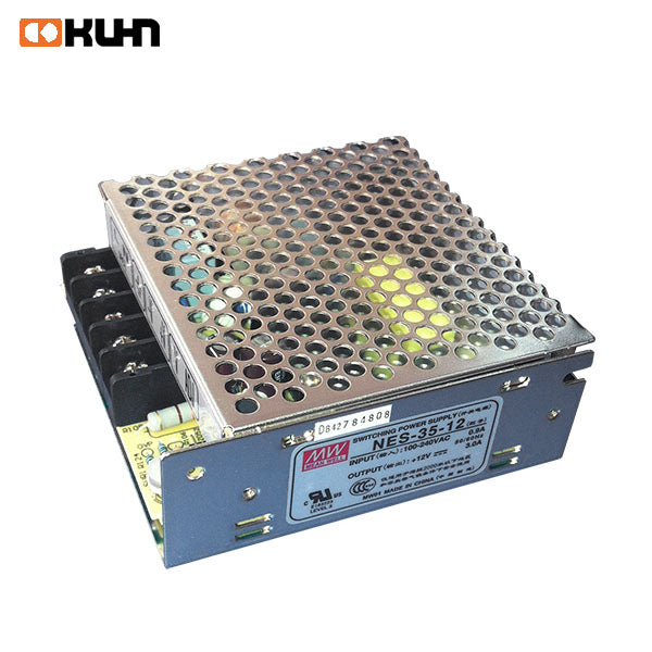 FUENTE DE PODER 220/12V 0-3A MEANWELL IP20 UL/CE KNES-3512