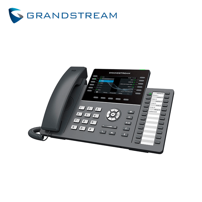 TELEFONO IP SIP HD 12 LINEAS COLOR 24BLF WIFI-BT GIGABIT POE GDMS GRP2636 GRANDSTREAM