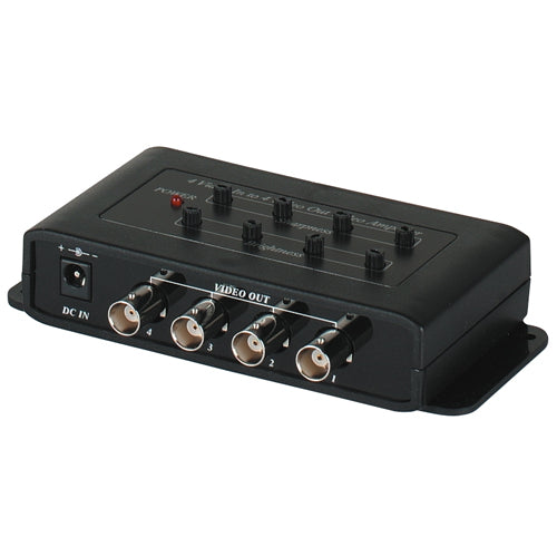 AMPLIFICADOR DE VIDEO 4 ENTRADAS BNC A 4 SALIDAS BNC CA404
