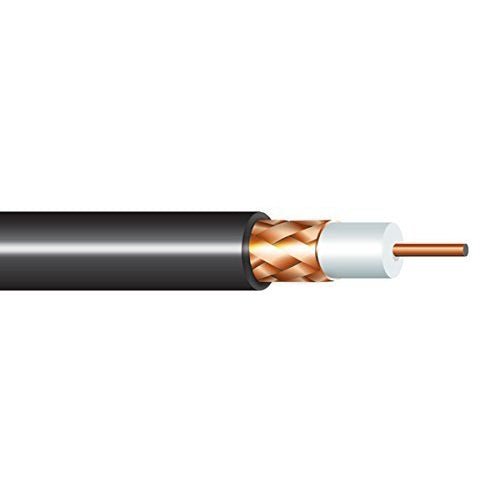 CABLE COAXIAL RG-59U CCTV 95% MALLA ALUMINIO/COBRE NEGRO 100MTS KXP-8241EN1 KXP