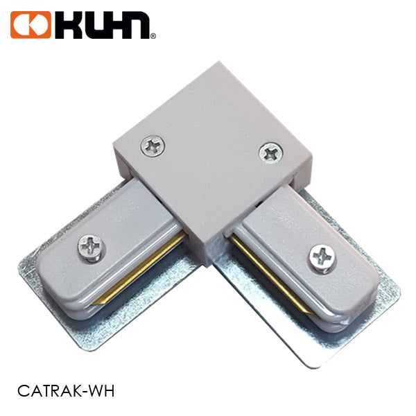 CONECTOR ANGULO RIEL ELECTRIFICADO CATRACK-WH