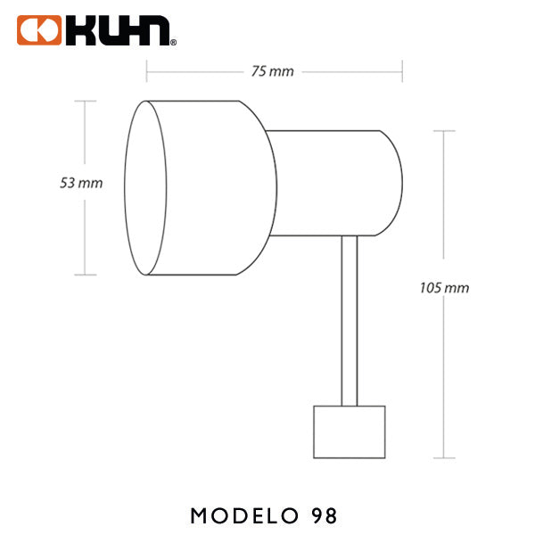 FOCO GU-10 MINI PARA RIEL ELECTRIFICADO KTR-99WH