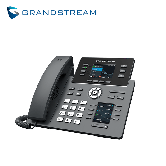 TELEFONO IP HD 4 LINEAS COLOR PANT-DUAL WIFI/BT GIGABIT POE GDMS GRANDSTREAM GRP2614