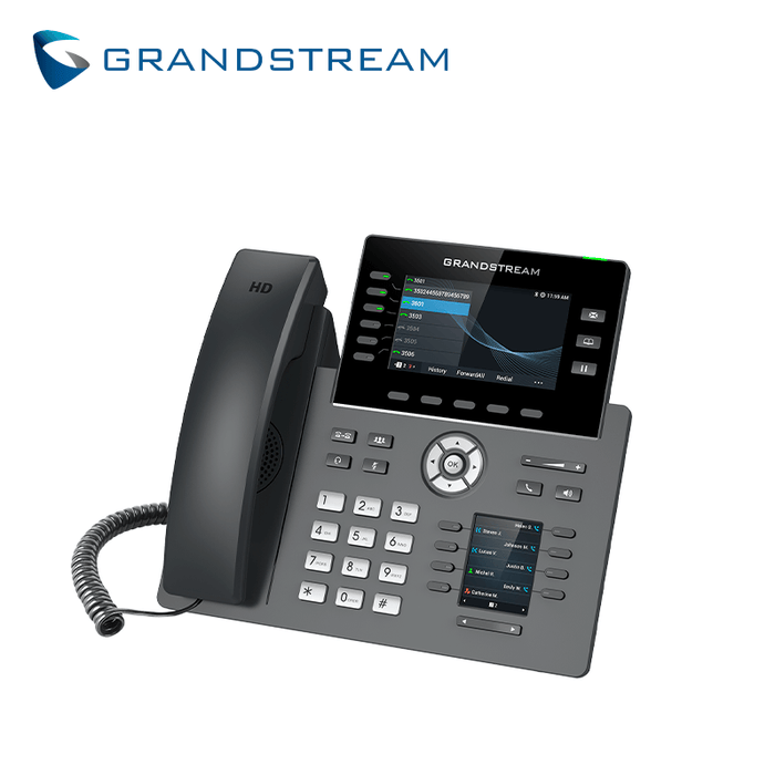 TELEFONO IP HD 6 LINEAS COLOR PANT-DUAL WIFI/BT GIGABIT POE GDMS GRANDSTREAM GRP2616