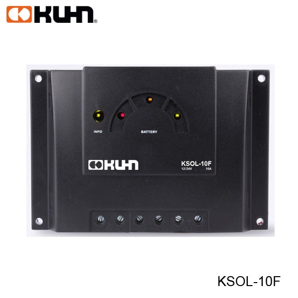 CONTROLADOR DE CARGA PWM 10A 12/24VDC KSOL-10F KUHN