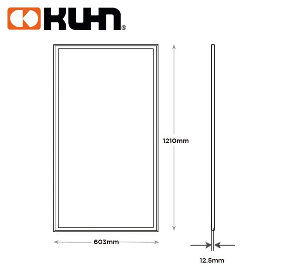 PANEL LED CIELO AMERICANO 60X120 LUZ FRIA 5000LM 50W KP6012-50-SL-CW KUHN