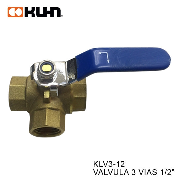 VALVULA 3 VIAS 1/2" KLV3-12
