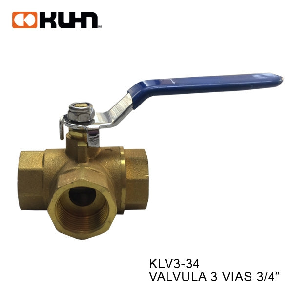 VALVULA 3 VIAS 3/4" KLV3-34