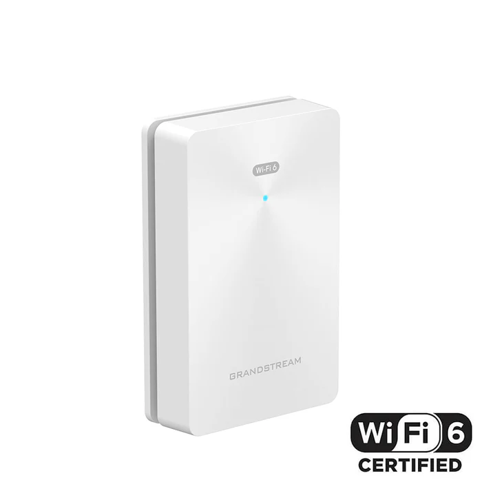 ACCESS POINT MURAL WiFi 6 AX3000 3Gbps 3xPTO-GIGA CLOUD POE GWN7661E GRANDSTREAM (No incluye Inyector PoE)