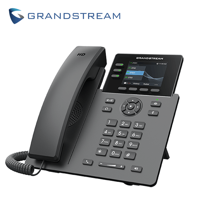 TELEFONO IP HD 3 LINEAS COLOR GIGABIT POE GDMS GRANDSTREAM GRP2611G