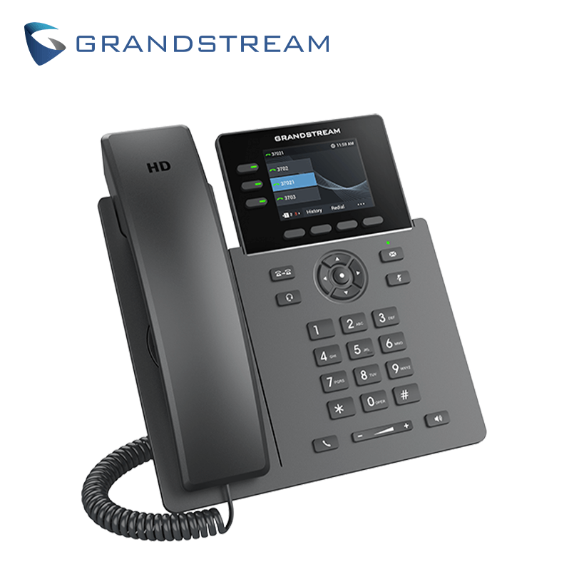 PREVENTA - TELEFONO IP HD 3 LINEAS COLOR GIGABIT POE GDMS GRANDSTREAM GRP2611G