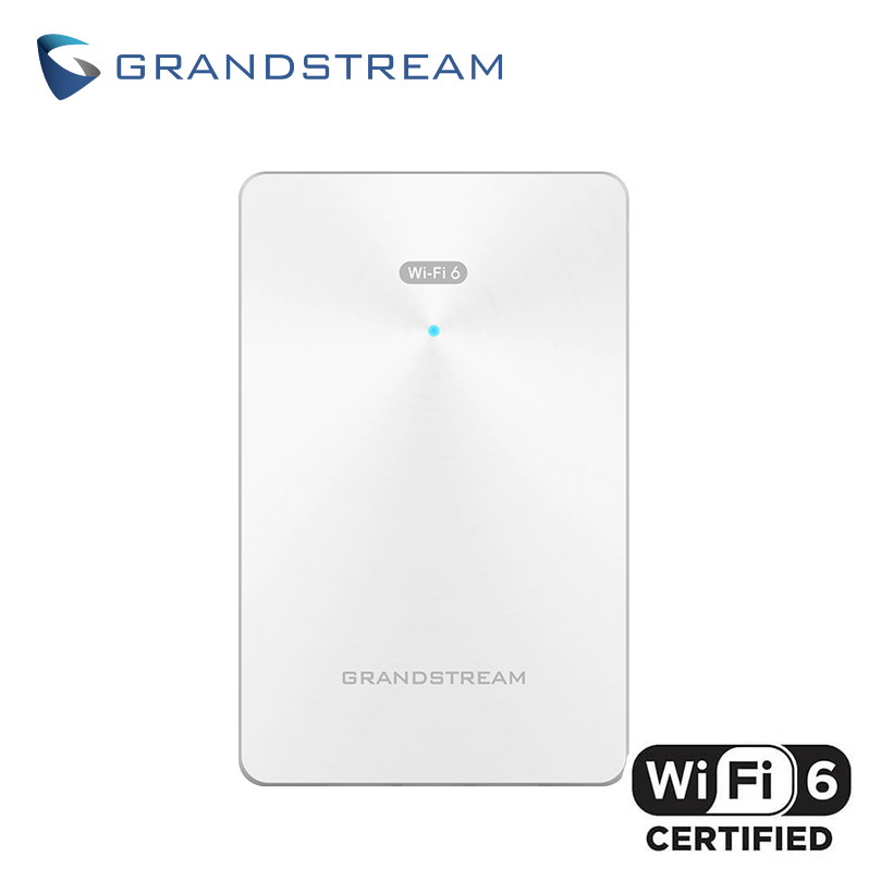 ACCESS POINT MURAL WiFi 6 AX3000 3Gbps 3xPTO-GIGA CLOUD POE GWN7661E GRANDSTREAM (No incluye Inyector PoE)