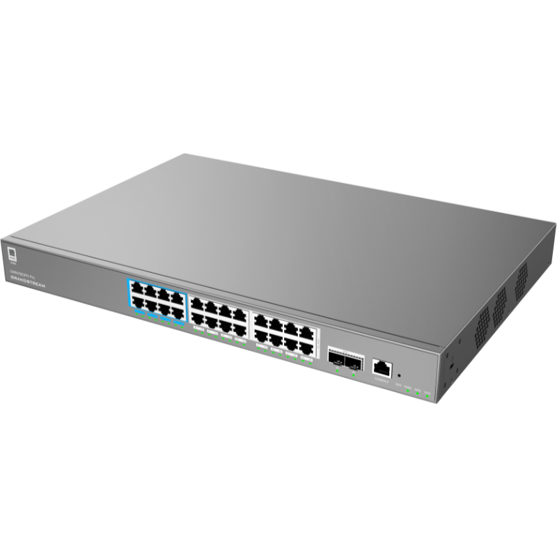 SWITCH ADMIN 24 PUERTOS GIGABIT POE++ 400W 2-SFP+ GWN7803PH PRO GRANDSTREAM (Disponible 27 Nov)