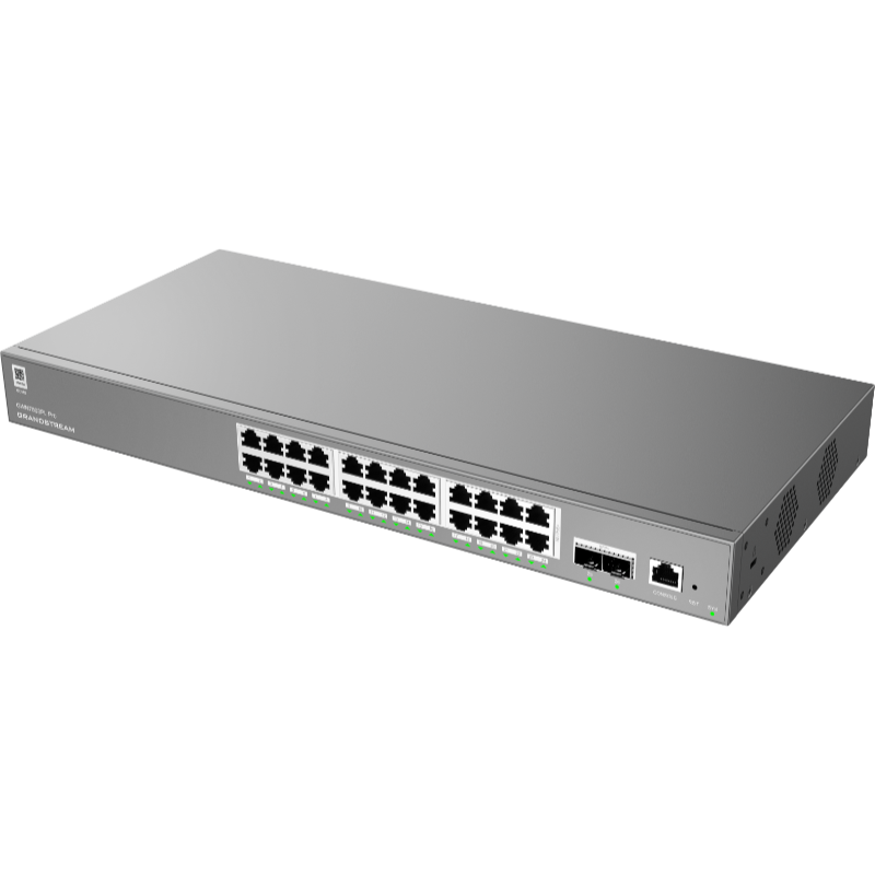 SWITCH ADMIN 24 PUERTOS GIGABIT POE+ 250W 2-SFP+ GWN7803PL PRO GRANDSTREAM (Disponible 27 Nov)