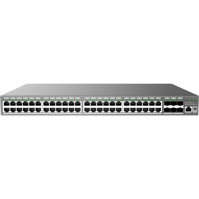 SWITCH ADMINISTRABLE CAPA 2++ 48 PUERTOS GIGABIT POE+ 400W 6SFP+ GWN7806PL PRO GRANDSTREAM