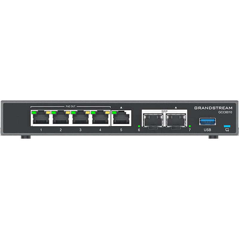 ROUTER MULTI-WAN VPN CON FIREWALL NEXT GEN, SWITCH GIGABIT POE Y CENTRAL TELEFONICA IP GCC6010 GRANDSTREAM