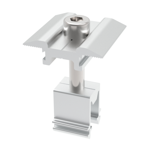 ESTRUCTURA ALUMINIO PARA 2 PANELES FOTOVOLTAICOS AJUSTABLE 15° A 30° SEL-2XPF-AJ1530