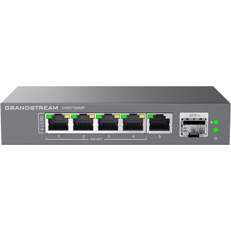 SWITCH 5 PUERTOS MULTIGIGABIT 2.5G 4-POE (57W) GWN7700MP GRANDSTREAM