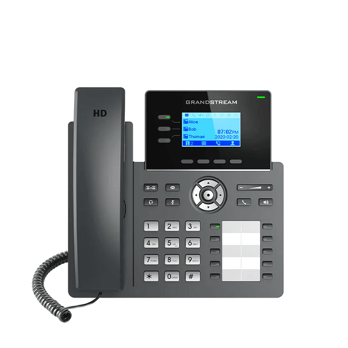 TELEFONO IP SIP 3 LINEAS 10BLF GIGA POE GRANDSTREAM GRP2604P