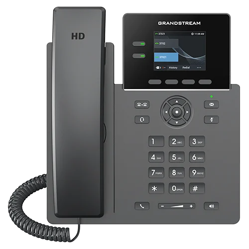 TELEFONO IP SIP 2 LINEAS COLOR POE GRANDSTREAM GRP2610P