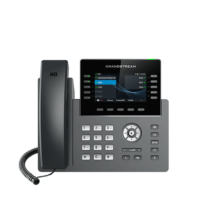 TELEFONO IP HD 10 LINEAS COLOR WIFI/BT GIGABIT POE GDMS GRANDSTREAM GRP2615