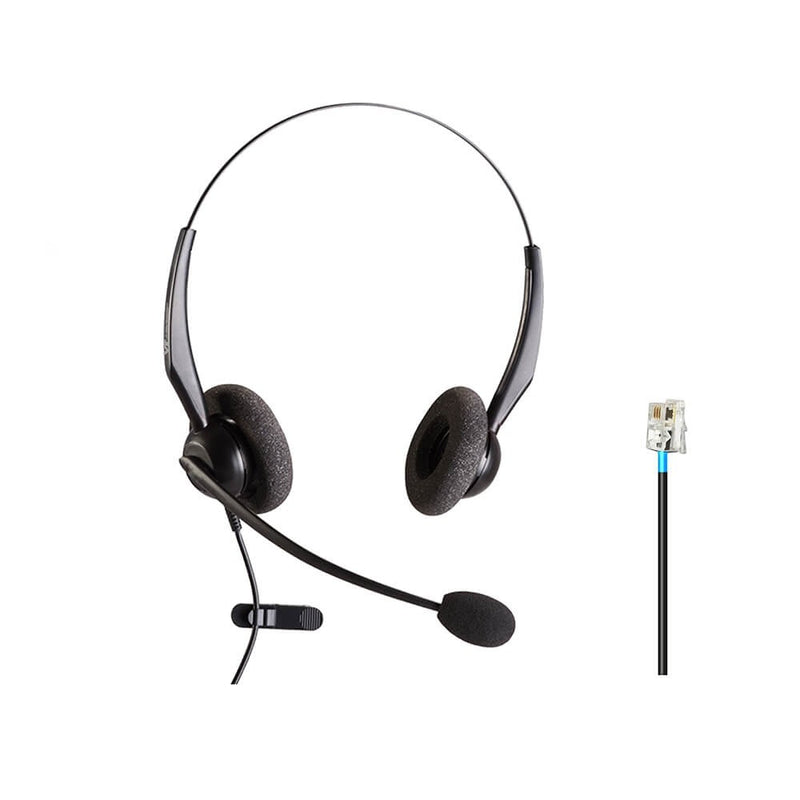 CINTILLO TELEFONICO BIAURAL QD-RJ9 ULTRA LIVIANO VT2000NC-D-QD-RJ09 VT