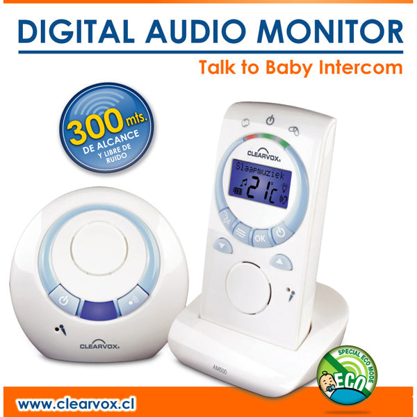 MONITOR DIGITAL DE AUDIO PARA BEBE CLEARVOX AM-500