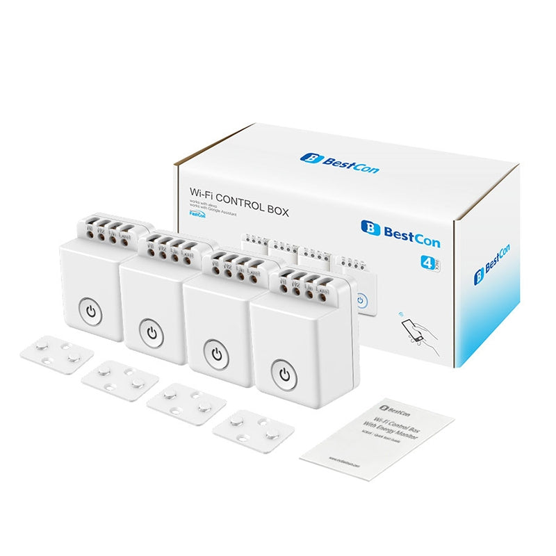 KIT 4 x SWITCH DE CONTROL WIFI BESTCON MCB1 PARA BROADLINK