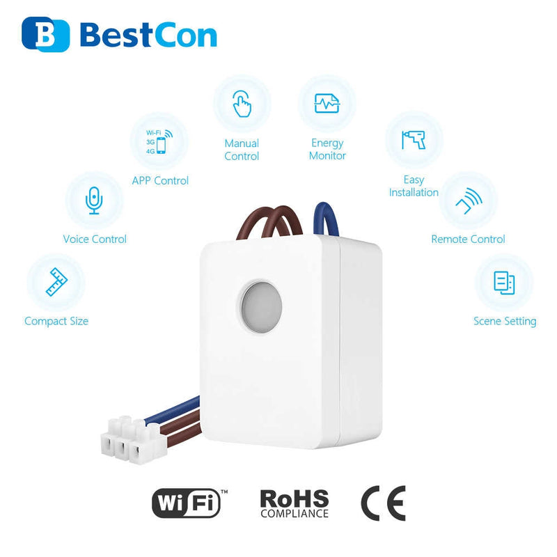 SWITCH DE CONTROL WIFI CON MEDIDOR CONSUMO BESTCON SCB1E PARA BROADLINK