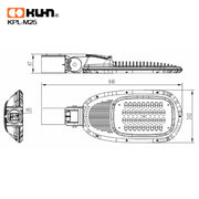 LUMINARIA LED 12VDC 15W MINI COOL WHITE KPL-M15 INTEGRADA 12VDC