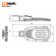 LUMINARIA LED 30W MINI COOL WHITE KPL-M30 INTEGRADA