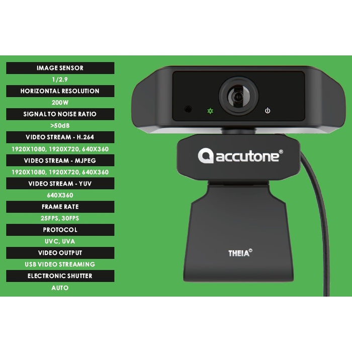 CAMARA WEB USB FULLHD THEIA ACCUTONE