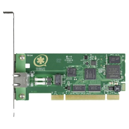 TARJETA DIGITAL PCI 1x E1/T1/J1 DIGIUM TE134 CON CANCELADOR DE ECO PARA ASTERISK/ELASTIX (REEMPLAZA TE122B)