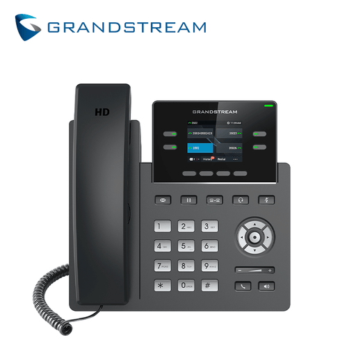 TELEFONO IP HD 2 LINEAS COLOR WIFI POE GDMS GRANDSTREAM GRP2612W