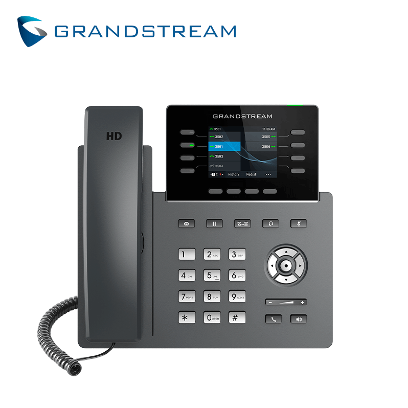 TELEFONO IP HD 8 LINEAS COLOR WIFI/BT GIGABIT POE GDMS GRANDSTREAM GRP2624
