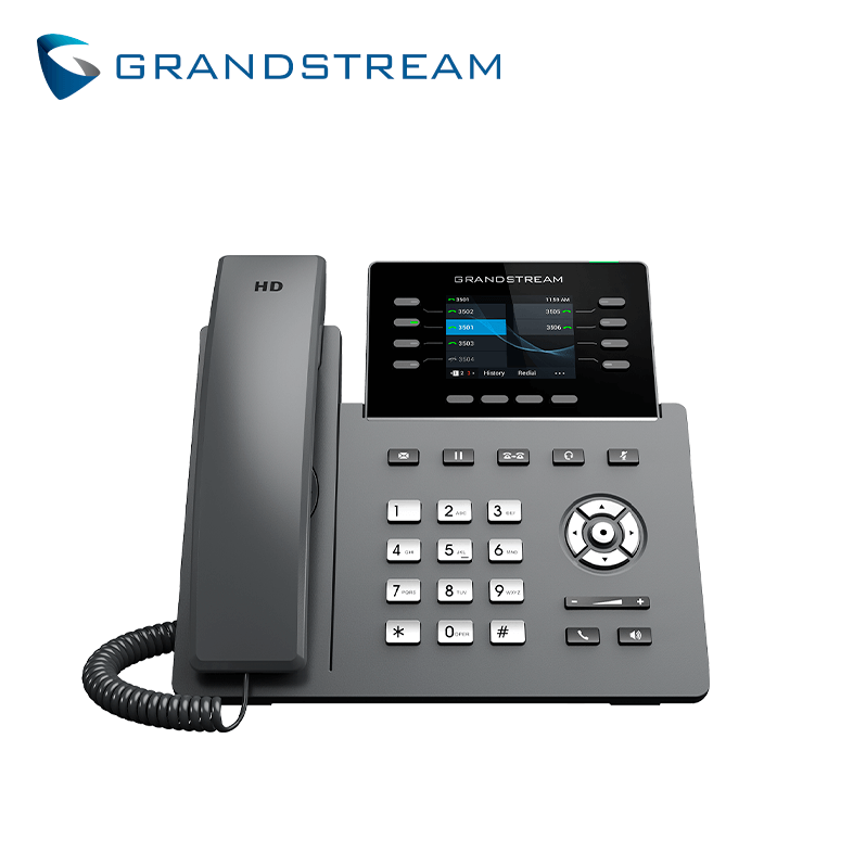 TELEFONO IP HD 8 LINEAS COLOR WIFI/BT GIGABIT POE GDMS GRANDSTREAM GRP2624