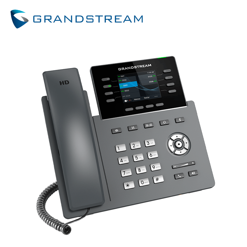 TELEFONO IP HD 8 LINEAS COLOR WIFI/BT GIGABIT POE GDMS GRANDSTREAM GRP2624