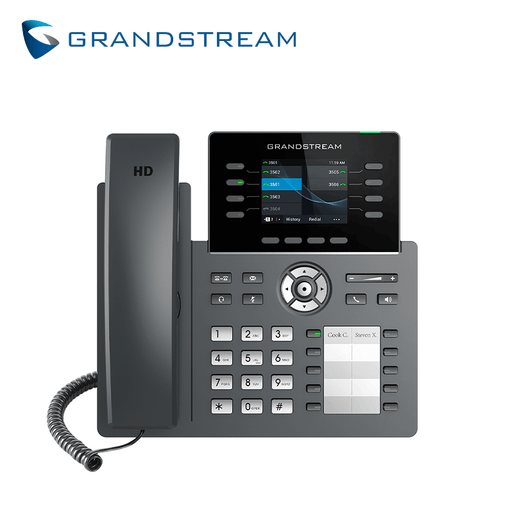 TELEFONO IP HD 8 LINEAS COLOR WIFI/BT GIGABIT POE GDMS GRANDSTREAM GRP2634