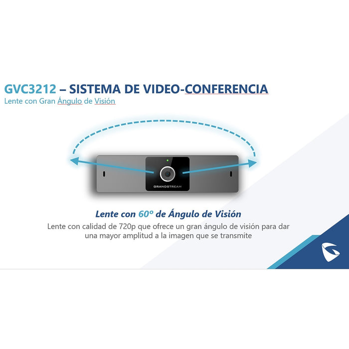SISTEMA DE VIDEOCONFERENCIA IP COMPACTO HD PARA IPVIDEOTALK GVC3212 GRANDSTREAM