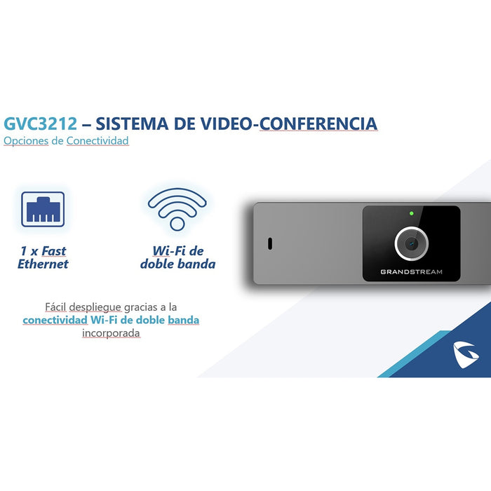 SISTEMA DE VIDEOCONFERENCIA IP COMPACTO HD PARA IPVIDEOTALK GVC3212 GRANDSTREAM