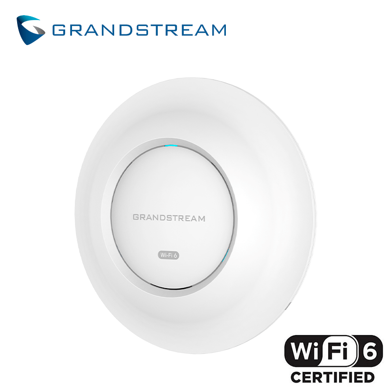 ACCESS POINT DUAL BAND WiFi-6 573.5/4804Mbps 175Mts 2x2:2-2.4GHz 4x4:4-5GHz 25/27dBm 1x1GB 1x2.5GB MESH POE GWN7662 GRANDSTREAM 