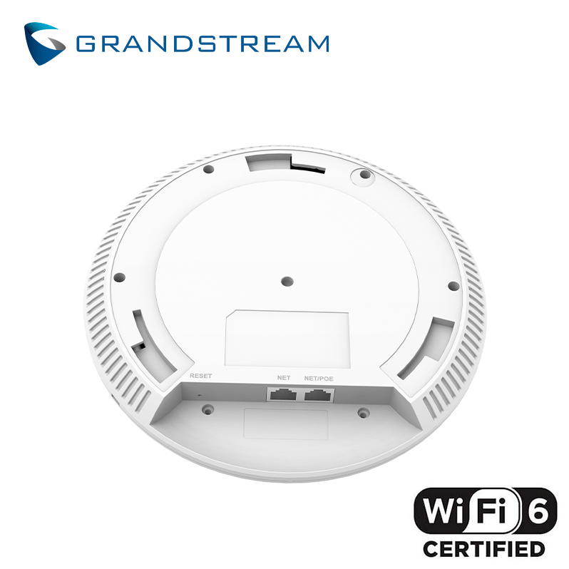 ACCESS POINT DUAL BAND WiFi-6 ALTA DENSIDAD 1147/2402Mbps 175Mts 4x4:4 26/25dBm 1x1GB 1x2.5GB MESH POE GWN7664 GRANDSTREAM