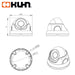 DOMO FIJO IP 2MP H.265+ 2.8MM DIA-NOCHE IR 20MTS POE ID20C-IR20F28 KUHN