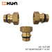 KIT ADAPTADOR 1" A 3/4" PARA VALVULA KVT MODELO KA-KVT-BR