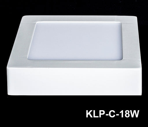 PANEL LED CUADRADO SOBREPUESTO PARA CIELO 18W KLP-C-18W-WW-S KUHN