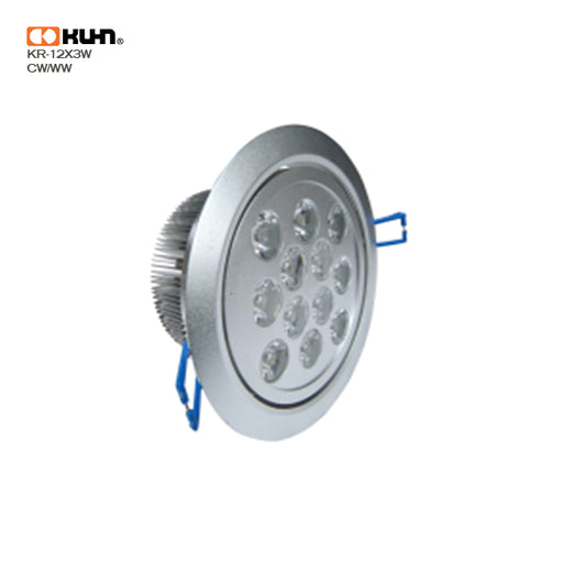 FOCO EMBUTIDO ALUM HP 12X3W 36W 45º KR-12X3W-WW