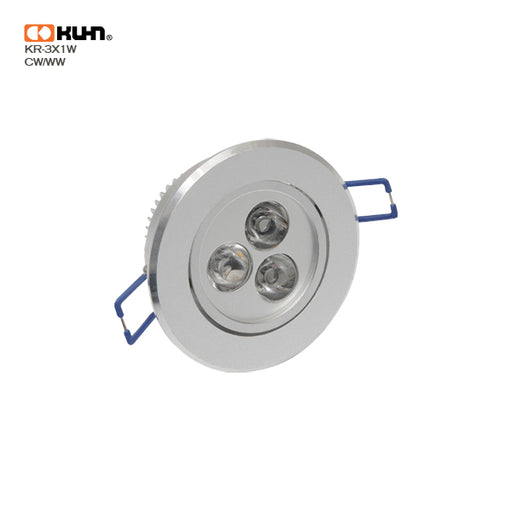 FOCO EMBUTIDO ALUM HP 3X1W 4W 45º KR-3X1W-CW