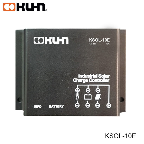 CONTROLADOR DE CARGA PWM 10A 12/24VDC P/POSTE SOLAR IP68 KSOL-10E KUHN