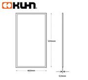 PANEL LED CIELO AMERICANO 60X120 LUZ FRIA 5000LM 50W KP6012-50-SL-CW KUHN